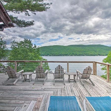 Waterfront Lake George Cabin Walk To Water Zewnętrze zdjęcie